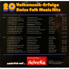 CD 20 Volksmusik-Erfolge - Swiss Folk Music Hits 