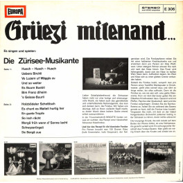 CD Grüezi mitenand - Die Zürisee-Musikante