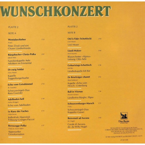 CD Volkstümliches Wunschkonzert - 2LP - 1985