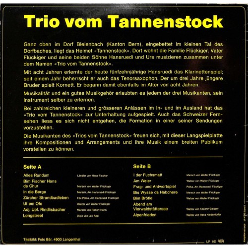 CD Trio vom Tannenstock