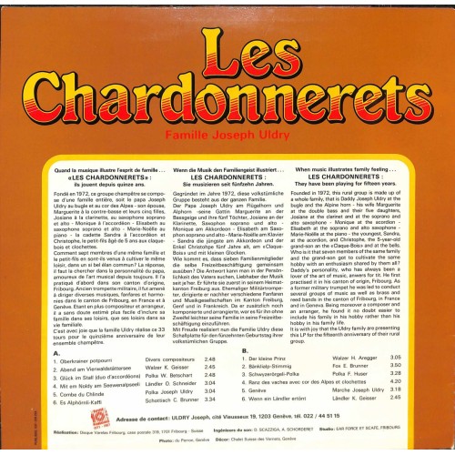 CD Familie Joseph Uldry - Les Chardonnerets