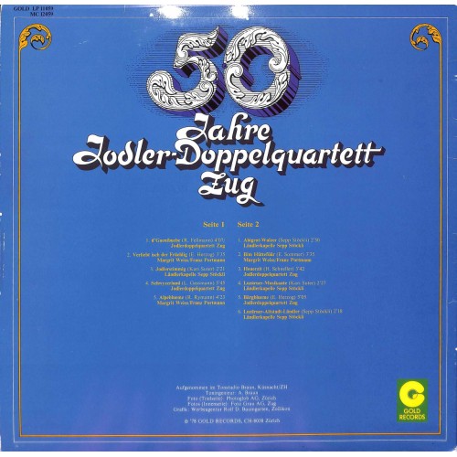 CD 50 Jahre Jodler-Doppelquartett Zug - 1978