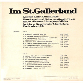 CD Im St. Gallerland - Kapelle Ernst Guntli Mels u.a.