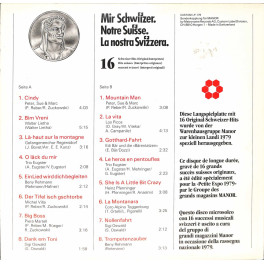 CD Mir Schwiizer - 16 Schweizer Hits (Original Interpreten) - 1979