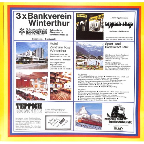 CD D'Schwyz hört nid uf in Winterthur - Jugendskilager Lenk - 1978