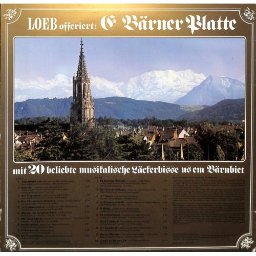 CD LOEB offeriert: E Bärner Platte mit 20 beliebte musikalische Leckerbissen - 100 Jahre LOEB