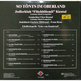 CD Jodlerklub Flüehblüemli Kiental, Gemischter Chor Kiental, Liselotte Hiltbrand-Franz Ryter, Echo vom Kandertal