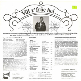 CD Vill z'früe hei.. - Kapelle Carlo Brunner, Kapelle Käslin-Käslin 