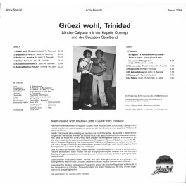 CD Grüezi wohl, Trinidad - Ländler-Calypso mit der Kapelle Oberalp und Cocotara Steelband