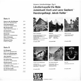 CD LK Via Mala, JD Dorli und Lenz Gadient, Handorgel Jakob Keller - Unsere Ländlerkönige Folge 4