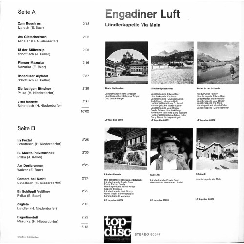CD Engadiner Luft - Ländlerkapelle Via Mala