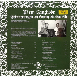 CD Ländlerkapelle Ruedi Allenbach Frutigen - Uf Em Tanzbode, Erinnerungen an Lorenz Giovanelli