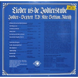 CD Jodler-Sextett T.V. Alte Sektion Zürich - Lieder us de Jodlerstube