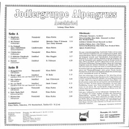 CD Jodlergruppe Alpengruss Aeschiried - ds Jutze i de Bärge