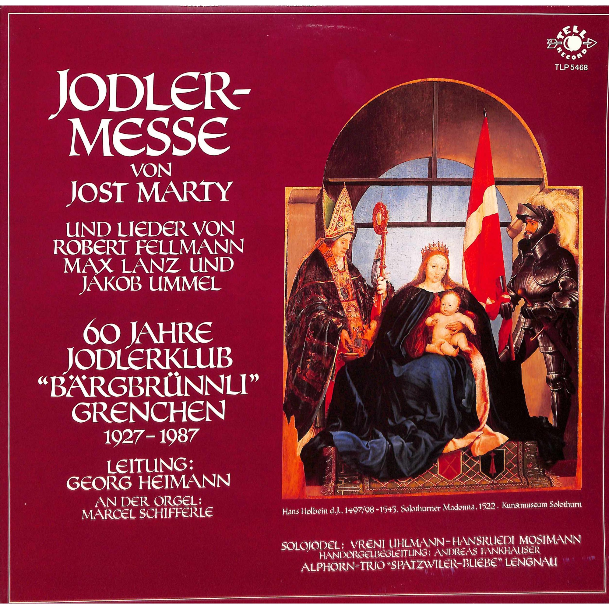 CD 60 Jahre Jodlerklub Bärgbrünneli Grenchen - Jodlermesse von Jost Marty CD 60 Jahre Jodlerklub Bärgbrünneli Grenchen - Jodlermesse von Jost Marty