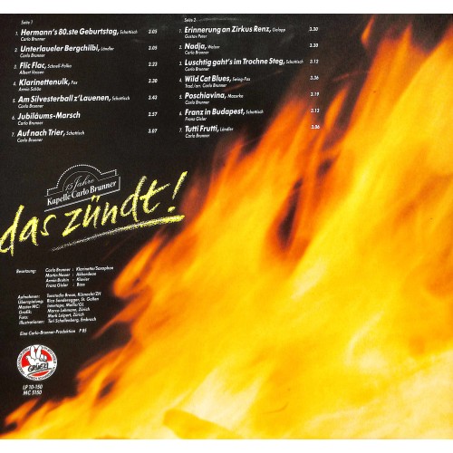 CD 15 jahre Kapelle Carlo Brunner - Das zündt!