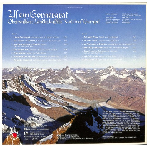 CD Oberwalliser Ländlerkapelle Estrina Gampel - Uf em Gornergrat