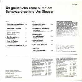 CD Äs gmüetlichs zäme si mit em Schwyzerörgelitrio Urs Glauser - 1986