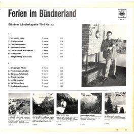 CD Bündner Ländlerkapelle Töni Heinz - Ferien in Graubünden