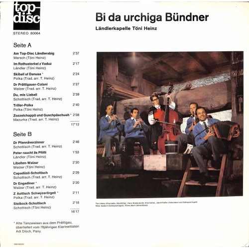 CD Ländlerkapelle Töni Heinz - Bi da urchiga Bündner 