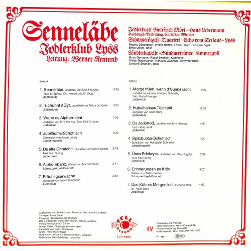 CD Jodlerklub Lyss, SQ Echo vom Seeland Lyss, LK Bündnerfründe Ammerzwil - Senneläbe