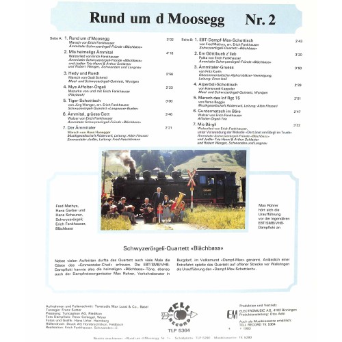CD Erich Fankhauser stellt vor: Rund um d Moosegg Nr. 2