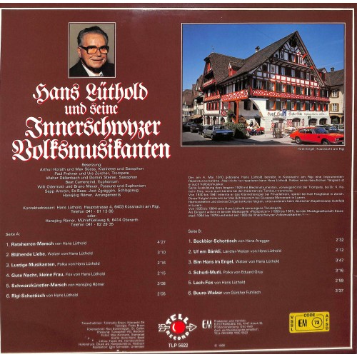 CD Hans Lüthold und seine Innerschwyzer Volksmusikanten - 1986