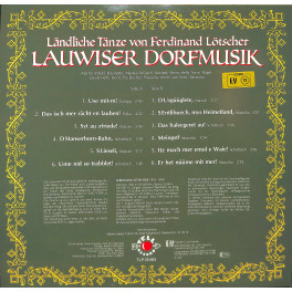 CD Lauwiser Dorfmusik - Ländliche Tänze von Ferdinand Lötscher - 1987
