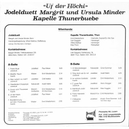 CD Jodelduett Margrit und Ursula Minder, Kapelle Thunerbuebe - Uf der Höchi