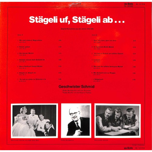 CD-Kopie von Vinyl: Geschwister Schmid - Stägeli uf Stägeli ab...
