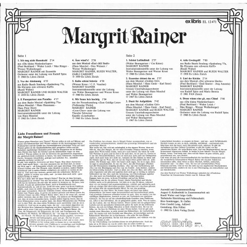 CD-Kopie: von Vinyl Margrit Rainer - Das Portrait