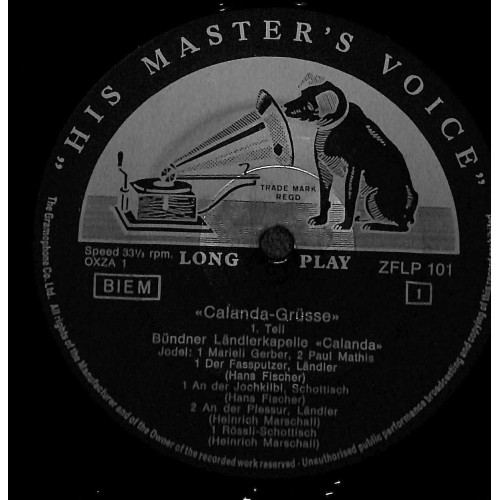 CD Bündner Ländlerkapelle Calanda - Calanda-Grüsse