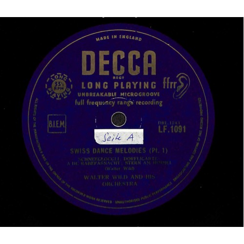 CD Walter Wild and his Orchestra / Jost Ribary and his Orchestra - Swiss Dance Melodies Part. I