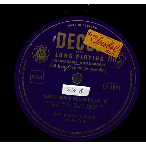 CD Walter Wild and his Orchestra / Jost Ribary and his Orchestra - Swiss Dance Melodies Part. I