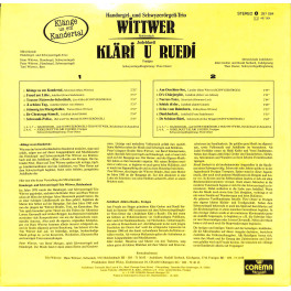 CD-Kopie von Vinyl: Klänge us em Kandertal - HD-ST Wittwer und JD Kläri und Ruedi - 1987