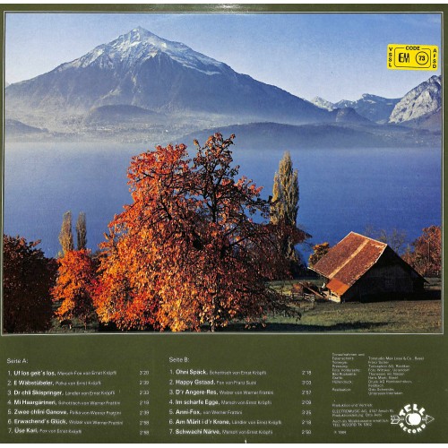 CD-Kopie von Vinyl: Uf los geit's los - LK Ernst Kröpfli Faulensee - 1984