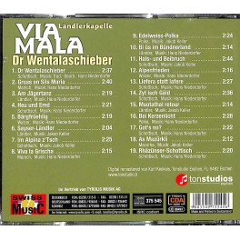 CD-Kopie: Dr wentalaschieber Ländlerkapelle Via Mala CD-Kopie: Dr wentalaschieber Ländlerkapelle Via Mala