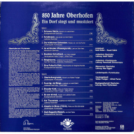 CD-Kopie von Vinyl: 850 Jahre Oberhofen - Ein Dorf singt und musiziert - 1983