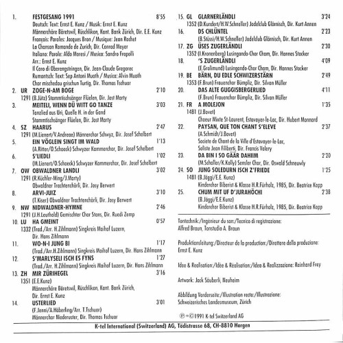 CD-Kopie: Schweizer-Lieder aus allen Kantonen - Vol. 1