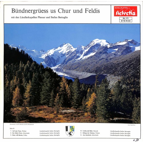 CD-Kopie von Vinyl: LK Plessur und Stefan Battaglia - Bündnergrüess us Chur und Feldis