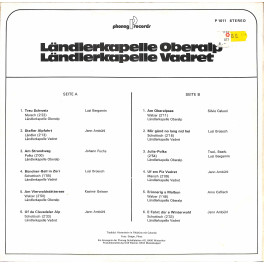 CD-Kopie von Vinyl: LK Oberalp LK Vadret - 1981