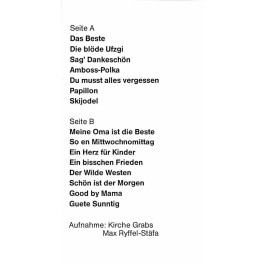 CD Grabser Schülerchor 1986 - Ltg Peter Hasler und Ernst Frehner