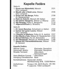 CD Kapelle Fadära - Immer bei guter Laune