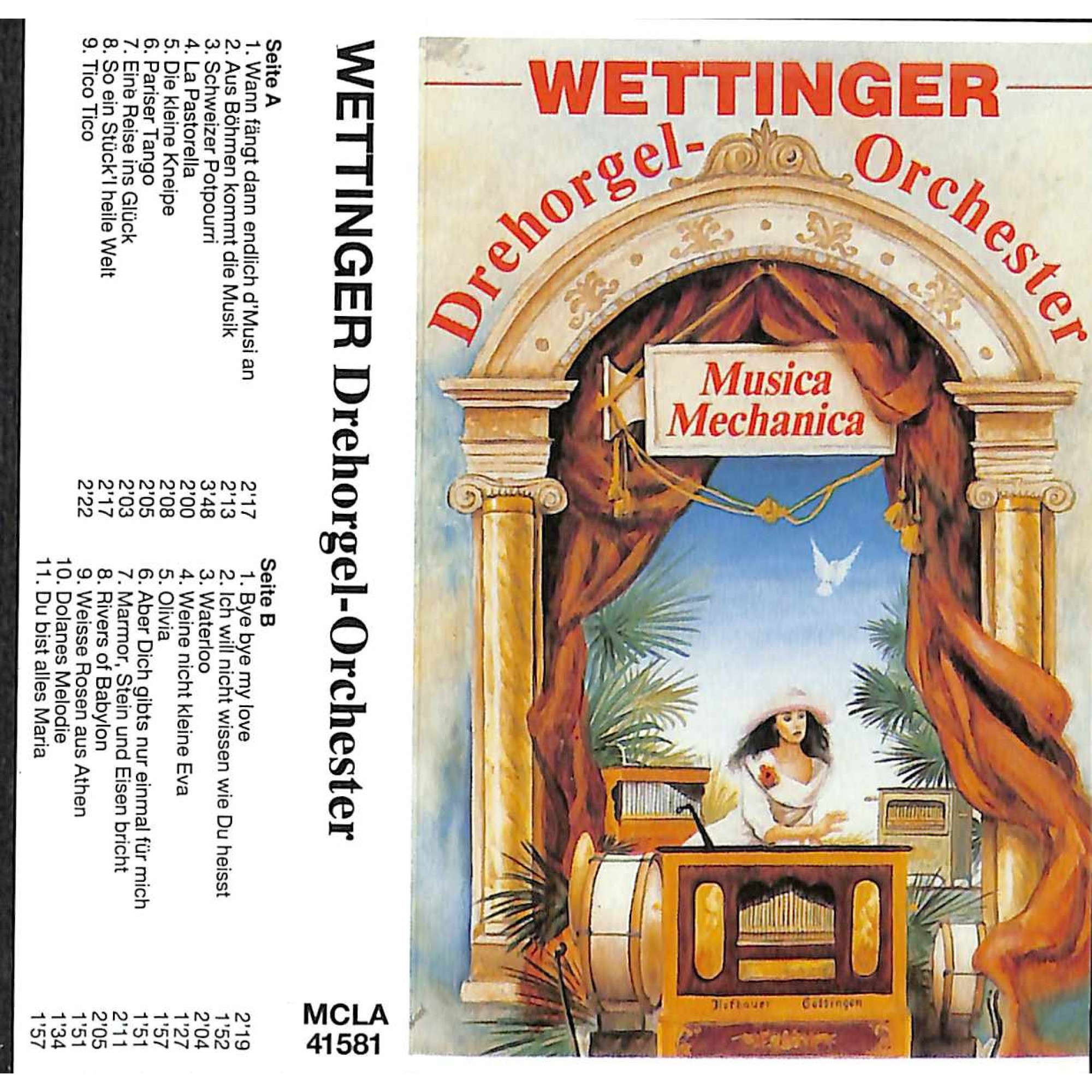 CD Wettinger Drehorgel-Orchester - Musica Mechanica CD Wettinger Drehorgel-Orchester - Musica Mechanica