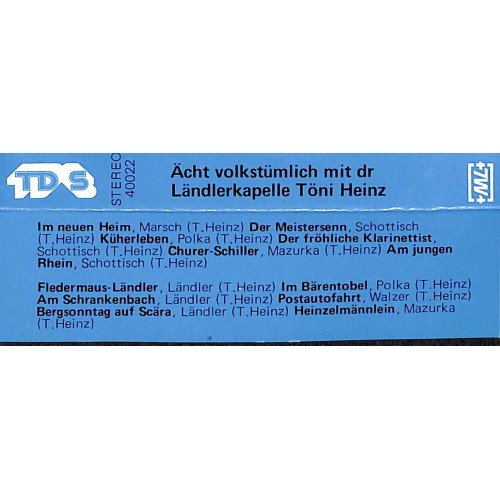 CD Ländlerkapelle Töni Heinz - Ächt volkstümlich mit dr
