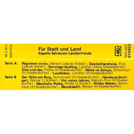 CD Kapelle Schwyzer-Ländlerfründe - Für Stadt und Land