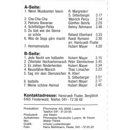 CD Hansruedi Fluder - Musik für's Herz