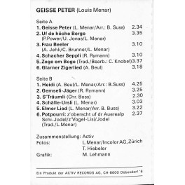 CD Louis Menar - Geisse Peter