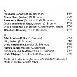 CD Volkstümlichi Grüess vom Carlo Brunner - 1979