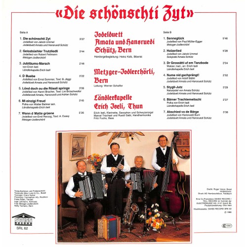 CD-Kopie von Vinyl: 25 Jahre Amata und Hansruedi Schütz, Bern - Die schönschti Zyt - 1986